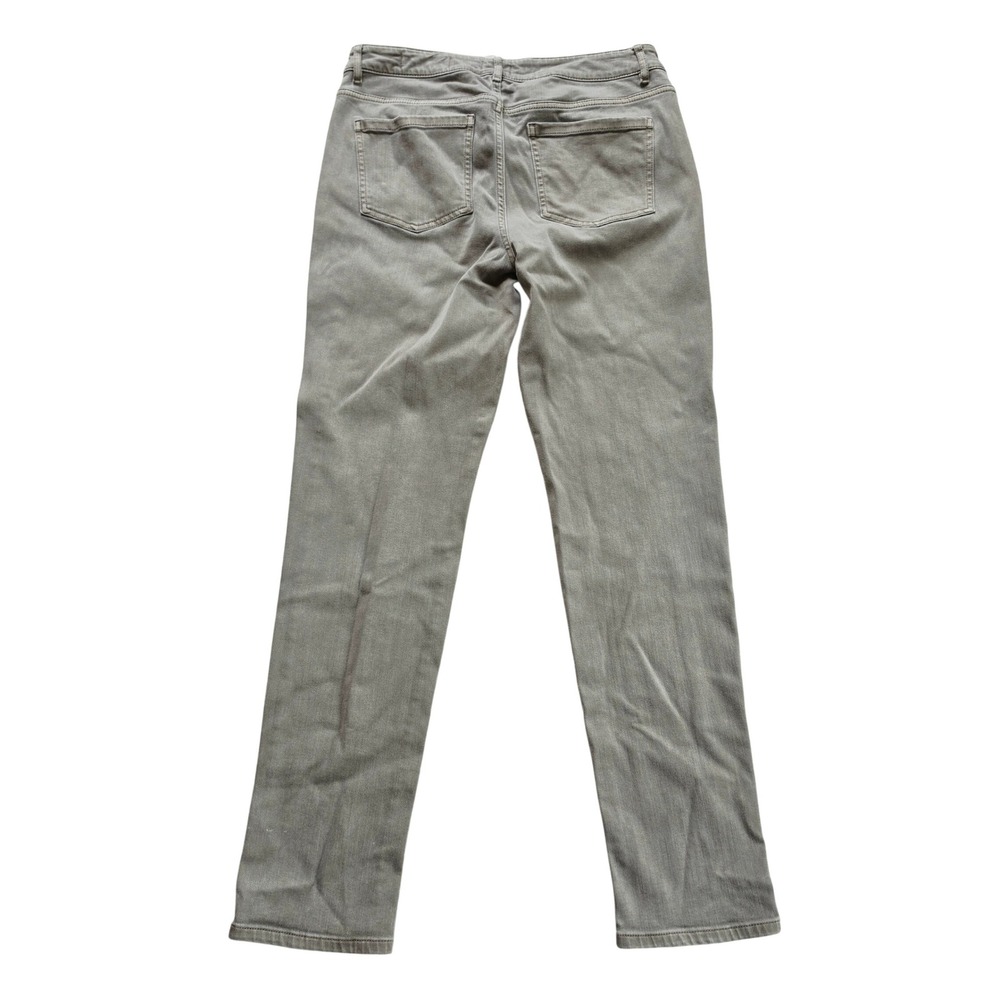 J. Jill Boyfriend Straight Leg Ankle Jeans Light Soft Taupe Stretch Denim Size 6 - Picture 4 of 10